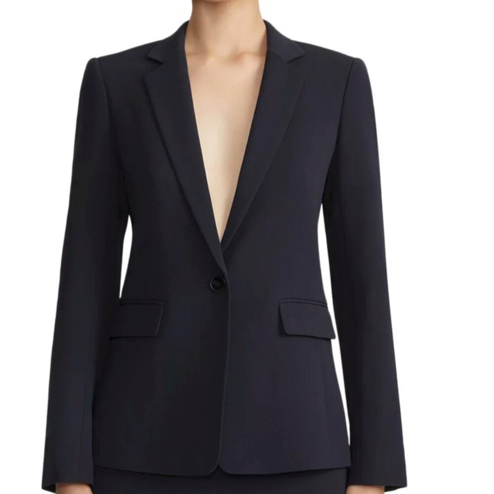 New Lafayette 148 New York Navy Blazer Size 0